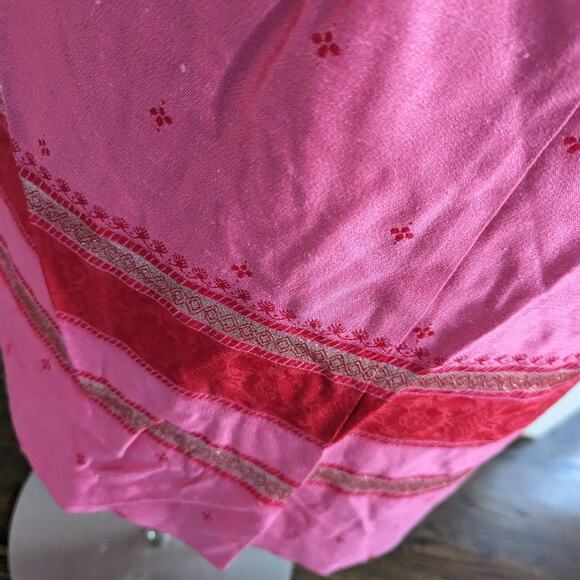 NEW Vintage Jessica Howard Pink Red Sheath Dress 12 Short Sleeve - Picture 4 of 7